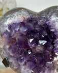 Amethyst & Blue Agate Stone Heart Carving - HST0277