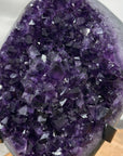 AAA Grade Amethyst Crystal Geode on Metal Stand - MWS3055