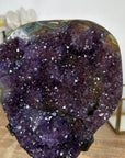 Unique Natural Amethyst & Green Jasper Crystal Cluster - MWS1981