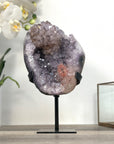 Amethyst Crystal Cluster with Pink Highlights Crystals - MWS2608