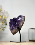 Stnning Natural A+ grade Amethyst Crystal Heart - HST0259