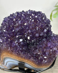 Natural amethyst Cluster on Stand For Home Decor - MWS3302