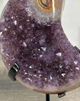 Amethyst Moon Shape Crystal Cluster on Stand - MWS2580
