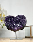 A Grade Natural Amethyst Stone heart - HST0258