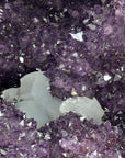 Large Amethyst Stone Geode with Calcite Crystal Formations - STGE0013