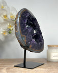 Exquisite Natural Deep Purple Amethyst Geode - MWS1443