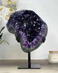 Top Grade Natural Amethyst Geode with Unique large Deep Purple Crystals - MWS1743