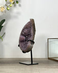 Amethyst & Agate Moon Carving - Stand Icnluded - MWS2578