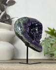 Deep Purple Amethyst Cluster with Green Jasper Shell - MWS3319