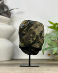 Uruguayan amethyst Geode with Quartz Shell on Stand - MWS3306
