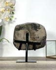 Deep Purple Amethyst Cluster on Metal Stand – Stunning Crystal Statement - MWS2737