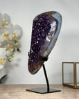 Beautiful Natural Uruguayan Amethyst Cluster with Blue Agate Shell - MWS1793
