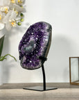 Amethyst Crystal Cluster Geode on Stand for Home Display Decor - MWS2683