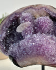 XXL Natural Amethyst Specimen with Stunning Calcite Crystals and Pink Shell - MWS0803
