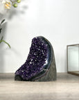 Uruguayan Amethyst Cathedral with Blue Banded Agate Shell - CBP1220
