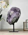 Natural Amethyst Crystal Cluster with Beautiful Calcite Crystal Formation - MWS2349