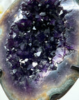 Natural Amethyst & Green Japer Geode - MWS1460