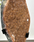 Natural Orange Tone Rainbow Quartz Druzy on Stand - MWS2835