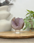 Uruguayan Amethyst Druzy & Agate Sphere Geode - SPH0150