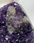 Natural Amethyst, Calcite & Black Hematite Crystal Specimen - MWS3095