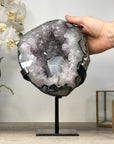 Natural Quartz Geode with Huge Calcite Formation - MWS2315