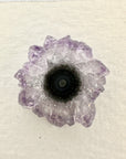 Amethyst & Quartz Stalactite Slices for Jewelers - Wholesale Bulk Pack - STS0063