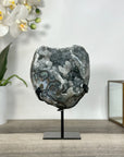Gray Quartz Crystal Geode Specimen - MWS2689
