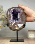 Beautiful Amethyst Geode with unique Quartz Shell - MWS1729