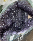 Natural Amethyst Cathedral with Green Jasper Shell - CBP1107
