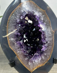 Deep Purple Amethyst & Agate Natural Geode - MWS2257
