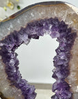 Natural Large Amethyst & Quartz Portal with Metallic Stand - MWS1958
