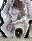 Uruguayan Amethyst & Agate Polished Statement Piece - CBP1432