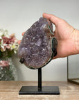 Stunning Amethyst Cluster with Green Jasper Shell - AWS1083