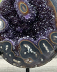 Amethyst Geode with Agate Shell for Home Decor Display