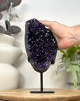 Unique Natural Amethyst Crystal Cluster on Stand - MWS3063