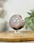 Agate & Quartz Sphere Geode with Druzy Interior - SPH0232