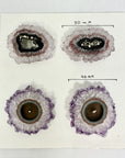 Genuine Large Amethyst Stalactite Slices Flat - Perfect for Crafting Unique Jewelry - STS0038