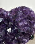 A grade Deep Purple Amethyst Heart - HST0279