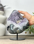 Natural Uruguayan Quartz Specimen on Stand - MWS3300