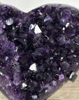 A Grade Uruguayan Amethyst Stone Heart Carving - HST0285