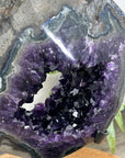 Huge Natural Deep Purple Amethyst Geode on Stand - MWS3077
