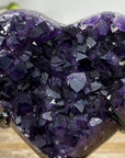 Deep Purple Uruguayan Amethyst Heart Carving - HST0238