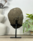Green Sugar Quartz Cluster with Metal Stand - MWS3206