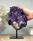 Natural Amethyst Stone with Large & Ashinny Crystals - MWS1364