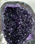 Amethyst & Agate Geode Crystal Cluster with Dark Purple Crystals - MWS2699