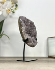 Pink Amethyst Cluster Formation with Metal Stand - MWS2865