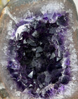 Amethyst Crystal Geode with Quartz Shell - MWS1832