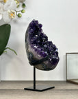 Amethyst Crystal Cluster with Deep Purple on Stand - MWS2941