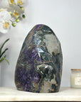 Natural XXL Amethyst & Agate Geode, Huge Deep Purple Crystals - CBP1097
