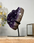 Natural Amethyst Stone Heart Carving - HST0274